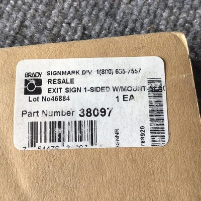 New | in-Stock Brady 38097 Miscellaneous MRO California US | Davliegogo LLC #1710719