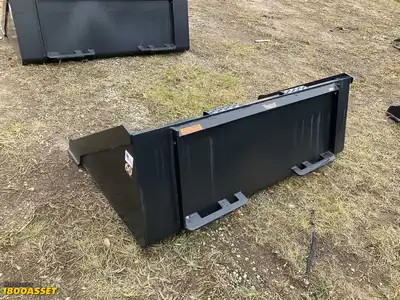 New Tomahawk 60” skid steer bucket, welded on high carbon cutting edge, skid steer quick attach