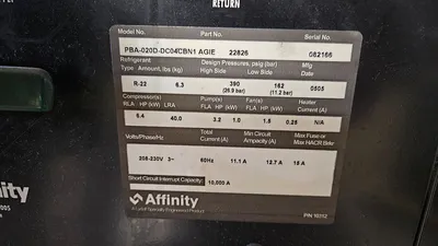 2005 AFFINITY PBA-020D-DC04CBN1 Chillers | Advanced Capital Equipment (6)