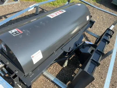 New JCT 72” Hydraulic Broom Skid Steer Attachment, Universal Quick Attach, Manual Angle, approx. 66”...