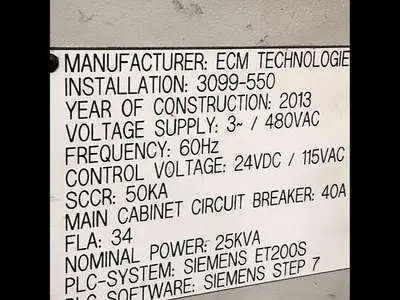 Used 2013 ECM TECHNOLIGIES Unknown Vacuum Furnaces Michigan US | RAB Industries, Inc. #183959