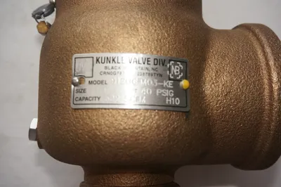 NEW KUNKLE 912BGFM03-KE-0040 VALVE