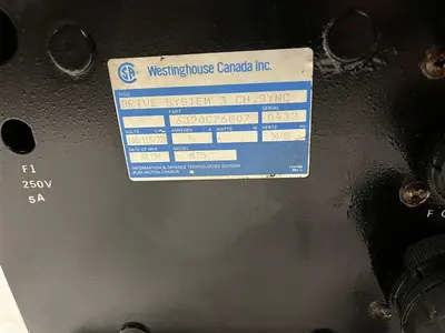 USED WESTLAND CANADA WESCAN SYSTEMS LIMITED 3916D02G01 REV. A Y2 PWM AM