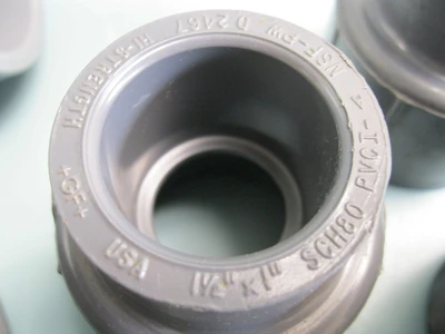 Lot Sch 80 CPVC PVCI Fittings Elbow Tee Stub End Coupling More 1" - 3" NEW P26