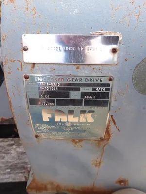 Falk 5KZ4-02A3 Enclosed Gear Drive 1750 RPM In 5.86 RPM Out 304:1 Ratio Used
