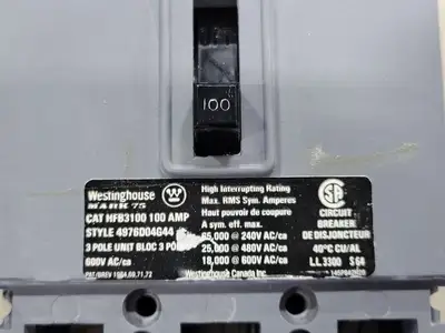 Used WESTINGHOUSE HFB3100 Switchgears British Columbia CA | Lenmark #294528