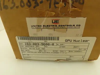 UE United Electric Type 602 6BS Dial Temperature Controller 0-250°F 20A 125/250V