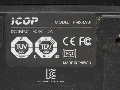 ICOP 825-0428-1R Cognex 9" Resistive Touch Panel 1024x600 LCD Screen PMX-090T