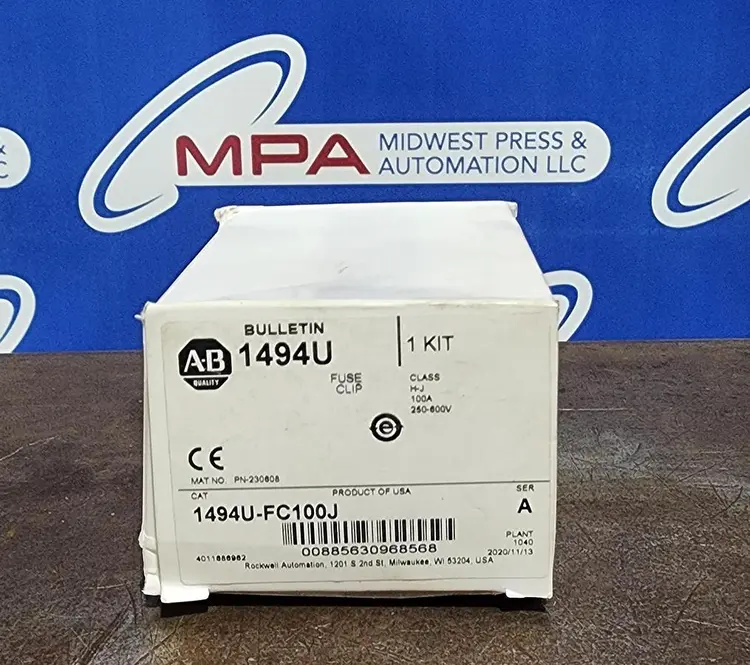 New | in-Stock ALLEN-BRADLEY 1494U-FC100J Fuse Accessories Michigan US | Midwest Press and Automation #945772