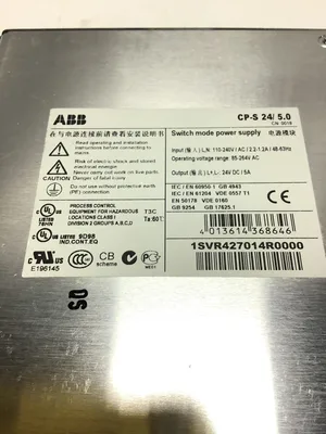 ABB CP-S 24/5.0 Switch Mode Power Supply Output 24VDC 5A Input 110/240VAC 2.2-1.2A