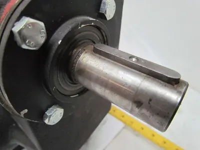 302:1 Ratio 5.8RPM Large Combo Worm Spur Gear Box Speed Reducer Iron Case 132lb