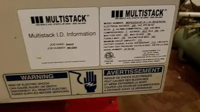 USED MULTISTACK 30 TON CHILLER M#: MS032X