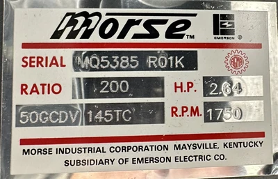 Used _UNKNOWN_ 50GCDV 145TC Speed Reducers West Virginia US | Cooper Industries #1409481