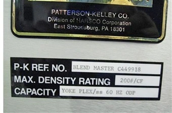 Used PATTERSON-KELLEY _UNKNOWN_ Lab Mixers Connecticut US | DMC Industries #1281903
