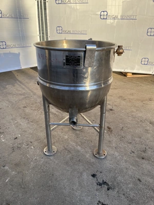 90L S/S Groen Jktd Hemispherical Cooking Pan