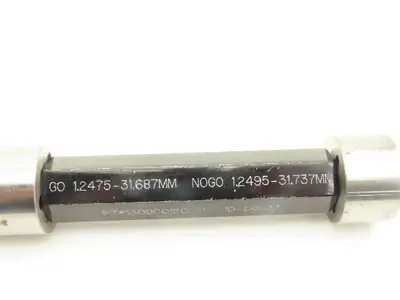 R&K Tool Plug Guage Go Nogo 25.4mm 29.52mm 30.15mm 31.687mm 34.938mm Lot of 5