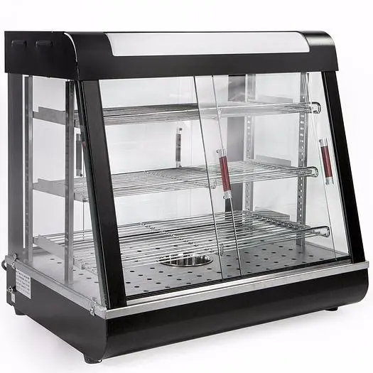 27" wide heated display case