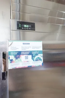 NEW TRAULSEN THREE SECTION SELF CONTAINED PASS-THRU REFRIGERATOR MODEL RHT332NPUT-FHS
