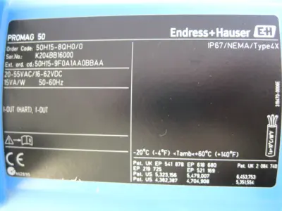 USED Endress Hauser 50H15-8QH0/0