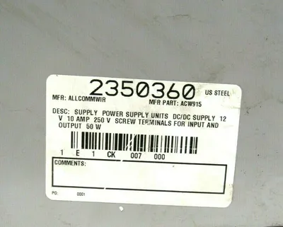 USED ALLCOMM WIRELESS ACW-915 POWER SUPPLY ACW915