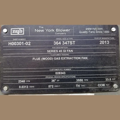 New York 2340 CFM Pressure Blower