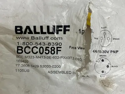 New | in-Stock BALLUFF M323-M413-3E-602-PX43T2-020 Miscellaneous Equipment (Electrical & Power) | Surplus Asset Holdings #1190663