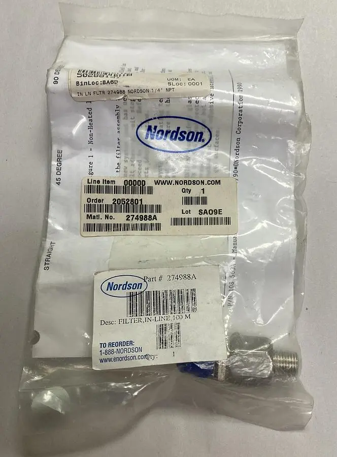 Used NORDSON 274988A Filters Ohio US | Surplus Asset Holdings #1233979