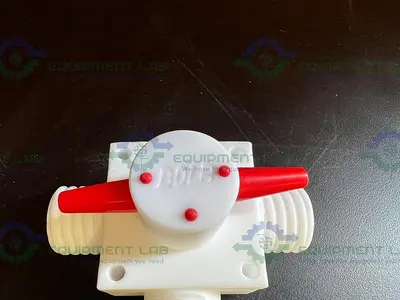USED BOLA 3-WAY PTFE STOPCOCKS / VALVE TEMPERATURE RESISTANCE FROM 0°C TO +110°C
