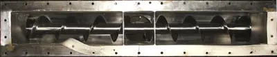 SPC6575  Feeder 6" dia Walker Stainless Equipment Co screw feeder 6.25" x 48", Stainless Steel