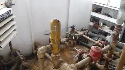 USED OILWELL S-640-5 TRIPLEX WELL SERVICING REVERSING MUD PUMP