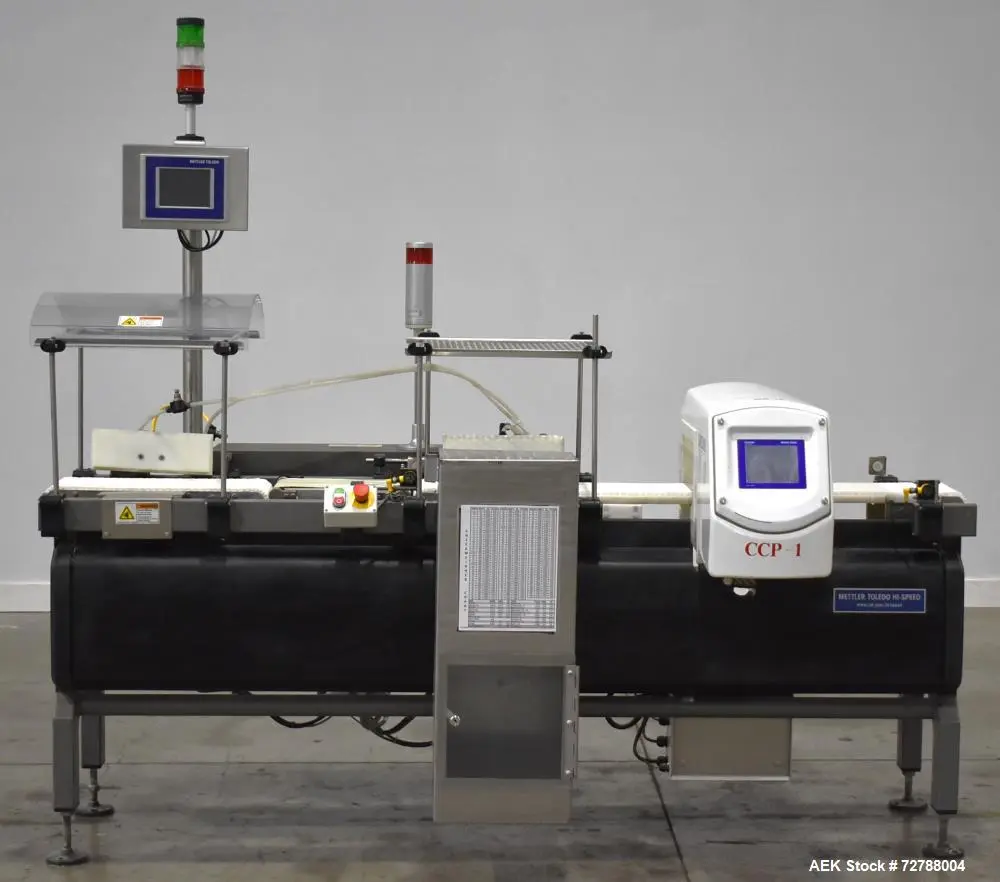 Used METTLER-TOLEDO XE Checkweighers - Combination Metal Detector Illinois US | Aaron Equipment #86661