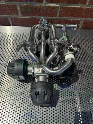 USED 4 ITT PURE FLO ADVANTAGE STAINLESS STEEL DIAPHRAGM VALVE W/ 1" SANITARY FITTING