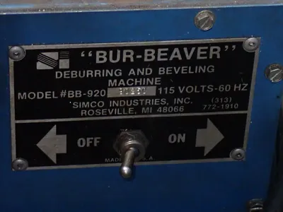 Used SIMCO INDUSTRIES BB920 Deburring Machines Ohio US | HGR 24 #1187077