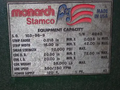 Used MONARCH STAMCO 103969 Levelers Ohio US | HGR 24 #1094844