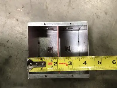 2-Gang Masonry Box 4.5x4"