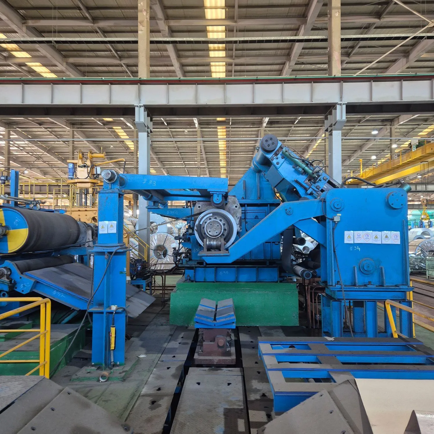 USED CUSTOM BUILT 1600mm TENSION LEVELING LINE (14595)