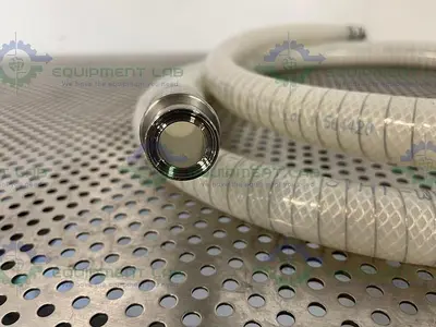 USED SANI TECH STHT-WR-0750 144" SILICONE HOSE W/ 3/4" SANITARY FITTING