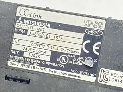 USED MITSUBISHI ELECTRIC MELSEC DIGITAL OUTPUT UNIT 0.1A 12/24VDC