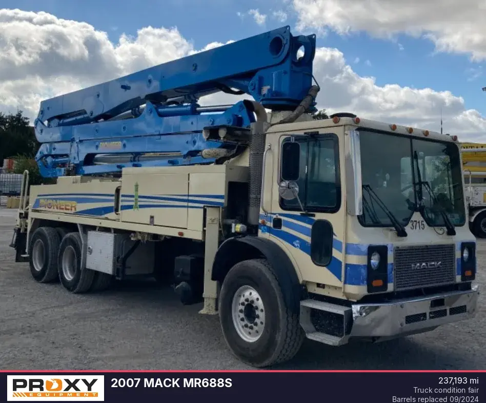 Used 2007 MACK MR688S Concrete Mixer Trucks Colorado US | Proxy Equipment #1378652