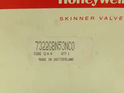 Honeywell 7322GBN53NCO 2-Way Skinner Solenoid Valve 3/4" NPT N.O. 5-230 psi