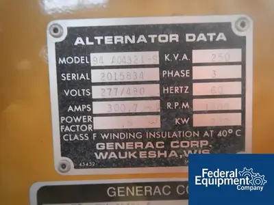 USED Caterpillar 200 kW Caterpillar Olympian Diesel Genset
