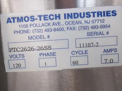 USED 2008 ATMOS-TECH INDUSTRIES PTC2626-26SS