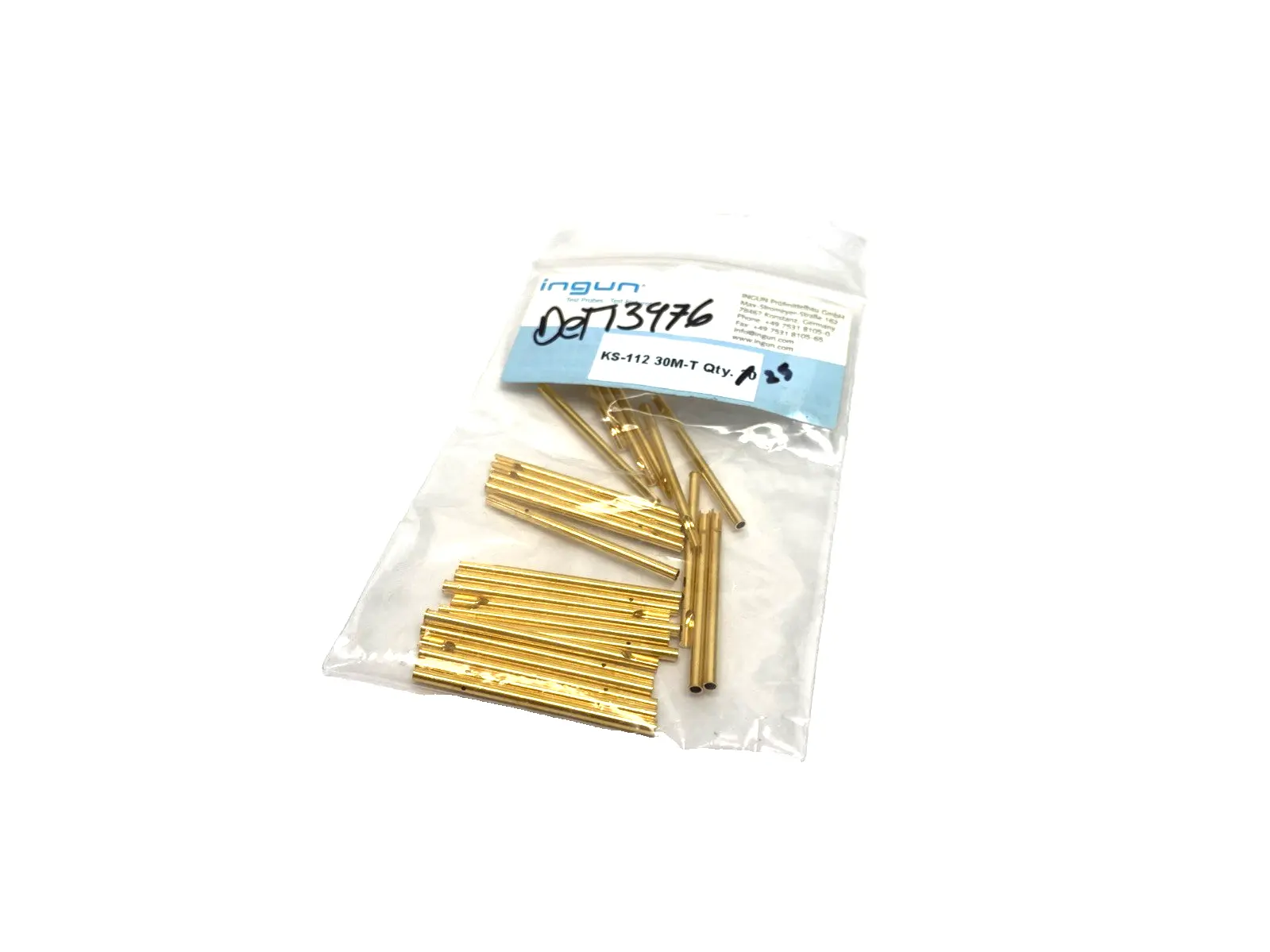 KS-11230M-T, KS-112 30 M-T | Ingun KS-112 30 M-T Test Probe Receptacle A, Gold Plated, KS-11230M-T LOT OF 25 - New Other