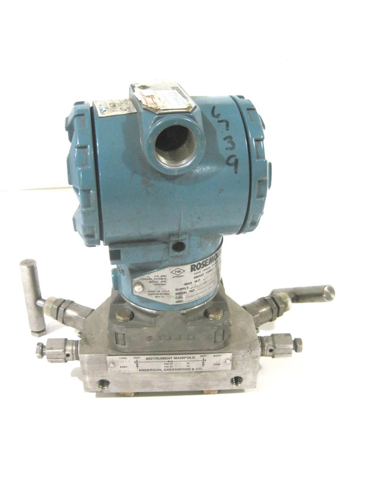 FISHER ROSEMOUNT 3051-CD2A02A1AS5 PRESSURE TRANSMITTER 3051CD2A02A1AS5