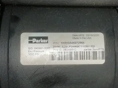 Used 2020 PARKER 3.25CP2HHNAT1155N1.625 Pumps Ohio US | HGR 24 #1283963