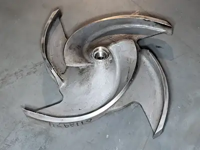 Impeller Pump, Goulds 3175M 6x8-18 Impeller, 2/4 Vane, 316 SS