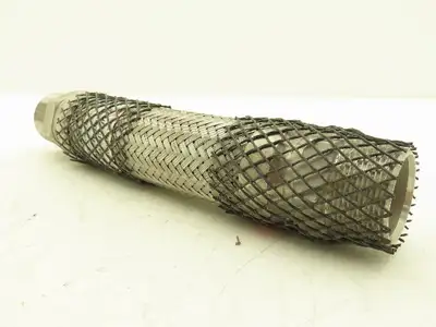 Hose Master MB-304 1-1/2"x 12" Braided Stainless Steel Flex Hose 1.5" NPT Male