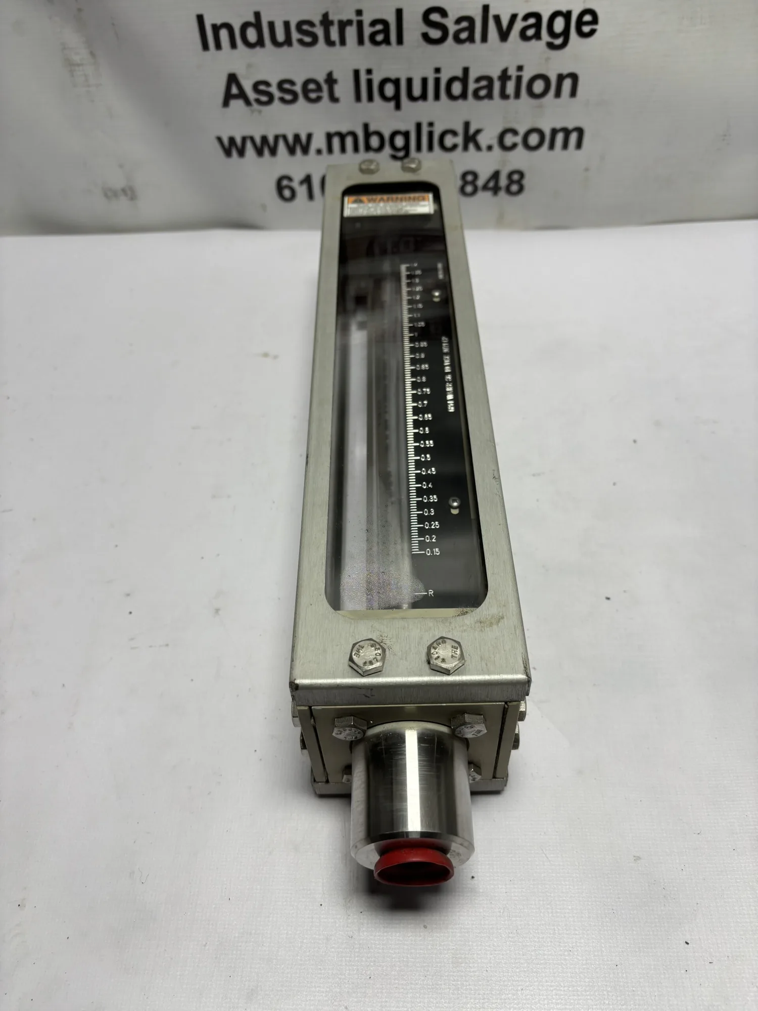 Brooks Instrument 1114DJ44CPDAA full view glass tube flow meter