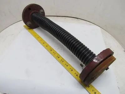 1-1/2x16" Flex Hose Teflon Helical Flared Thru Flanged 150# Ductile Iron Ends