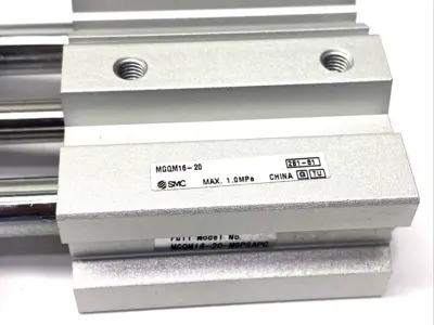 MGQM16-20-M9PSAPC | SMC  Pneumatic Guide Cylinder 16mm Bore 20mm Stroke - New – Open box